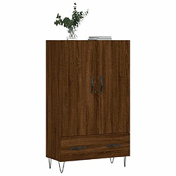 Avis Maison Chic Buffet,Meuble de Rangement,commode pour salon,Cuisine chêne marron 69,5x31x115 cm bois d'ingénierie -MN17053