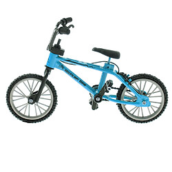 1:24 mini alliage doigt vélo vélo moulé sous pression modèle bureau gadget jouet bleu # 2