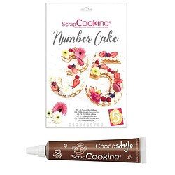 Scrapcooking Coffret Number cake + 1 Stylo chocolat