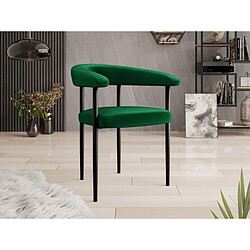 palozi home Chaise en velours Phil - Vert