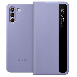 Étui Samsung Galaxy S21 Plus Fenêtre Tactile Smart Clear View Original violet