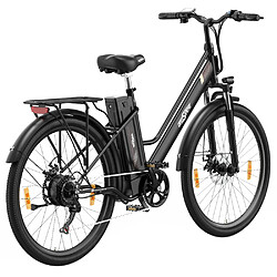 Acheter Vélo électrique de ville ONESPORT OT18-3 - Vitesse maximale de 25 km/h - Autonomie maximale de 100 km - Pneus de 26 pouces - Moteur de 250 W - Batterie 36 V 14,4 Ah - Noir