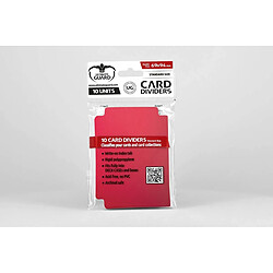 Ultimate Guard - 10 intercalaires pour cartes Card Dividers taille standard Rouge 