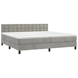 Avis Sommier à lattes,Cadre à lattes de lit pour Adulte matelas et LED Gris clair 200x200 cm -MN96437