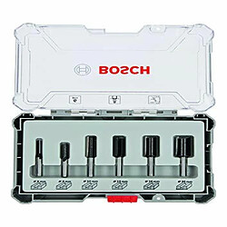 Coffret de fraises droites 6 pièces Bosch