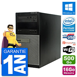 PC Tour Dell 7020 Intel Pentium G3220 RAM 16Go Disque Dur 500Go Windows 10 Wifi · Occasion 