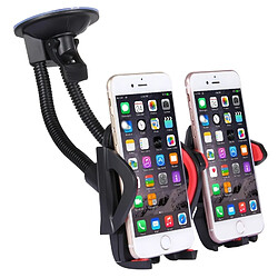 Wewoo Support Voiture rouge pour iPhone, Samsung, Huawei, Xiaomi, HTC et autres smartphones GPS PDA MP4, Ventouse de de de de avec cou d'oie réglable