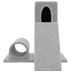 Avis Arbre à chat,niche pour chat avec griffoir en sisal Gris clair 59 cm -MN79890