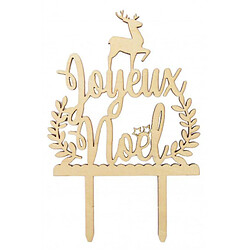 Scrapcooking Cake topper en bois - Joyeux Noël