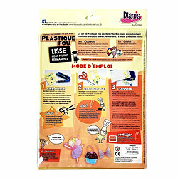 OZ International Plastique fou - 7 feuilles métallisées dorées