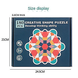 Universal 180pcs en bois éducation apprentissage jouet cadeau géométrie puzzle enfant cadeau pas cher