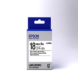 Epson LK-5WBN - Standard - Noir sur Blanc - 18mmx9m