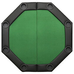 Avis vidaXL Table de poker pliable 8 joueurs Vert 108x108x75 cm