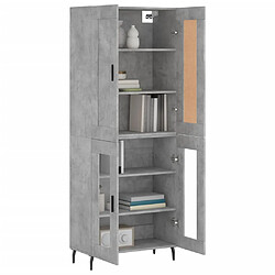 Avis Maison Chic Buffet,Meuble de Rangement,commode pour salon,Cuisine Gris béton 69,5x34x180 cm Bois d'ingénierie -MN46293