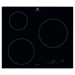 Plaque de cuisson induction 60cm 3 feux 6000w noir - LIB60320CK - ELECTROLUX