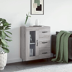 Maison Chic Buffet,Meuble de Rangement,commode pour salon,Cuisine sonoma gris 69,5x34x90 cm bois d'ingénierie -MN31795