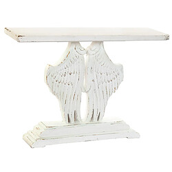 Pegane Console / Table console en bois coloris blanc vieilli - Longueur 120 x Profondeur 34 x Hauteur 85 cm