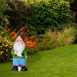 Nain de jardin - décoration colorée pour le jardin - une figurine de jardin de 30 cm