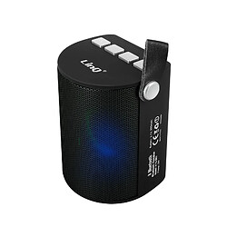 Enceinte Sans-fil Bluetooth LED Multicolore Radio FM Port USB micro SD LinQ Noir