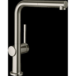 Mitigeur de cuisine HANSGROHE Talis M54 , avec douchette extractible 1 jet aspect acier inox - 72808800