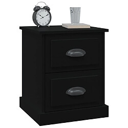 Avis vidaXL Table de chevet noir 39x39x47,5 cm bois d’ingénierie