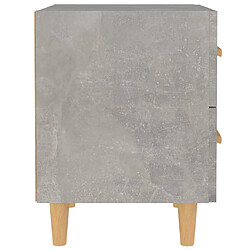 Acheter Maison Chic Table de chevet,Table de nuit,Table d'appoint pour salon Gris béton 40x35x47,5 cm -MN41350