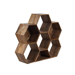 BOIS & CHIFFONS Petite étagère hexagonale | Offre M&M