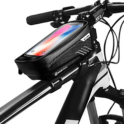 Universal Bicyclette Porte téléphone portable sac MTB haut de gamme Tube avant téléphone portable étanche à la pluie étanche à l'écran tactile X Samsung Huawei | Porte téléphone représentant 