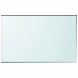 vidaXL Dessus de table rectangulaire en verre trempé 1000 x 620 mm