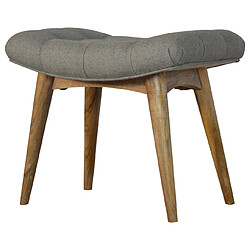 Avis Artisan Furniture Banc courbé en tweed gris rembourré, couloir, salon