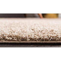 Hadorn Tapis shaggy 122x122 beige Luzern pas cher