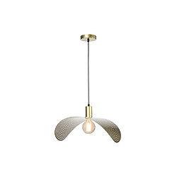 Vente-Unique Suspension courbée design en métal - L. 60 x P. 41 cm - Doré - LUCENA