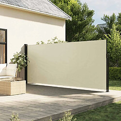 vidaXL Auvent latéral rétractable crème 160x300 cm