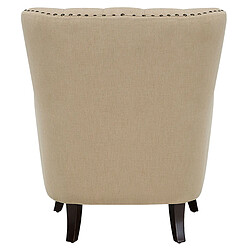 Beliani Fauteuil VIBORG II Tissu Beige pas cher