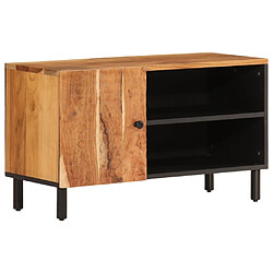 vidaXL Meuble TV 80x33x46 cm bois d'acacia massif