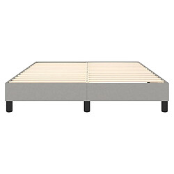 Sommier à lattes,Cadre à lattes de lit pour Adulte Gris clair 140x200 cm Tissu -MN86467 pas cher