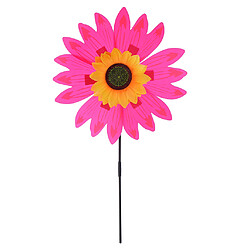 36cm bricolage tournesol moulin à vent vent rotator kid aire de jeux extérieure jouet rose rouge