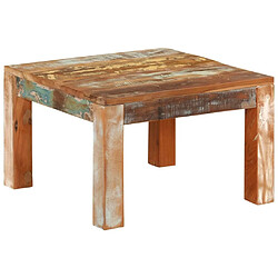 Maison Chic Table basse pour salon | Table à café 55x55x35 cm Bois de récupération massif -GKD22932