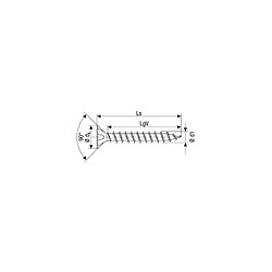 Avis Spax Vis à bois aggloméré tête fraisée empreinte Pozidriv acier zingué bichromaté entièrement filetées Yellox, Ø 3 mm, longueur 20 mm