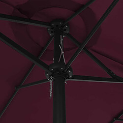 Maison Chic Parasol Jardin | Parasol d'extérieur avec mat en aluminium 460 x 270 cm Bordeaux - GKD16606 pas cher