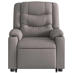 Acheter vidaXL Fauteuil inclinable taupe tissu