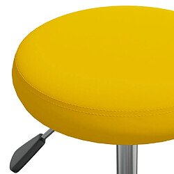 Acheter vidaXL Tabouret de massage Velours Jaune moutarde