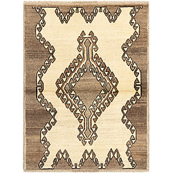 Vidal Tapis de laine 145x107 beige Gabbeh 