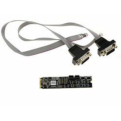 Avis Kalea-Informatique Carte SUNIX M.2. 2 port série RS422 RS485 COM DB9 pour port M2 de type PCIe, clé M ou B+M