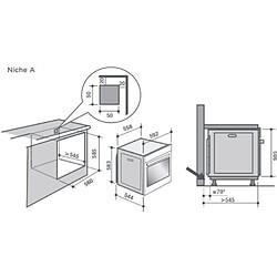 Avis Four intégrable multifonction 73l 60cm a+ pyrolyse inox - dop8360a - DE DIETRICH