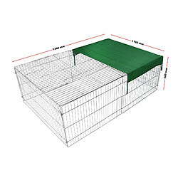 Avis Helloshop26 Parc enclos pour petits animaux domestiques 144 cm protection solaire 16_0002229