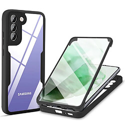 Coque en TPU + acrylique antichoc noir pour votre Samsung Galaxy S22 Plus 5G