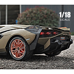 Acheter Universal 1: 18 Échelle grande taille Lamborghini Sina alliage sport voiture moulée sous pression jouet modèle de voiture miniature modèle de voiture cadeaux pour les enfants |(Rouge)