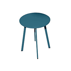 Proloisirs Table basse de jardin en acier Massai 50 cm bleu.