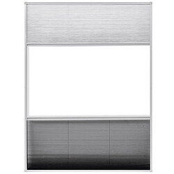 Acheter vidaXL Moustiquaire plissée pour fenêtre et store Aluminium 60 x 80 cm